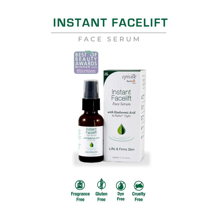 Hyalogic Episilk Instant Facelift Face Serum, 1 oz