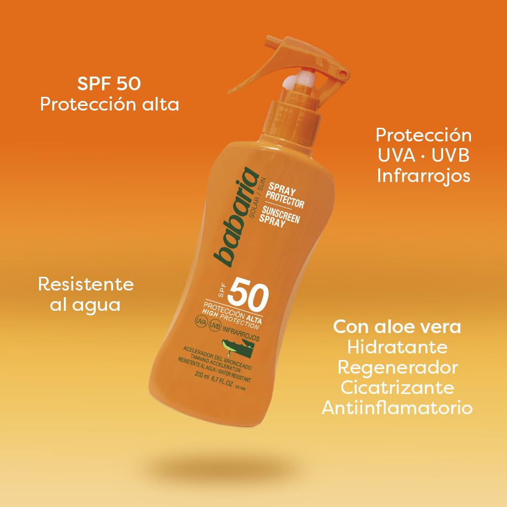 Babaria Sunscreen Lotion, SPF 50, 200 ml