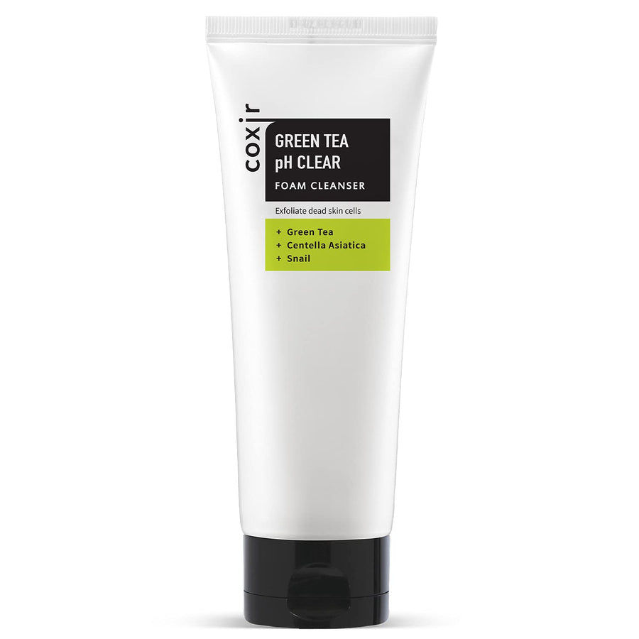 coxir Green Tea pH Clear Foam Cleanser, 5.07 fl oz