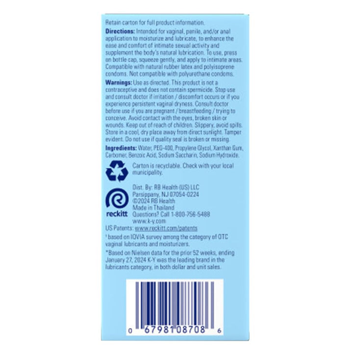 K-Y Liquid Lubricant
