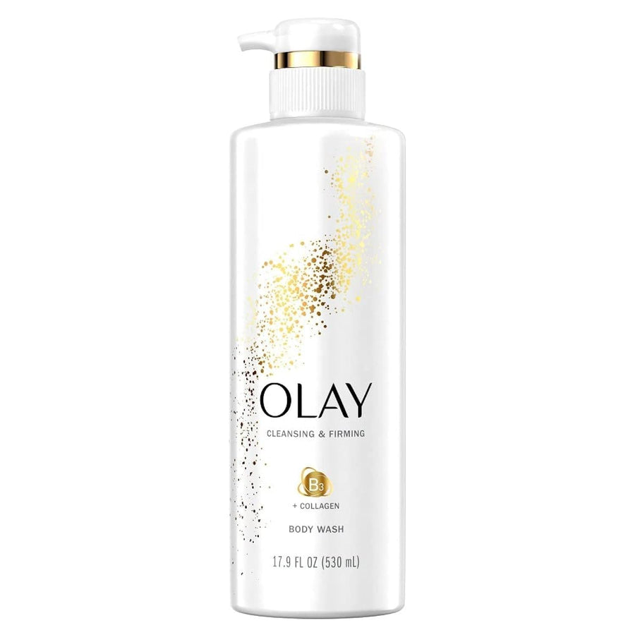 Olay Cleansing & Firming Body Wash with Vitamin B3 and Collagen, 17.9 fl oz