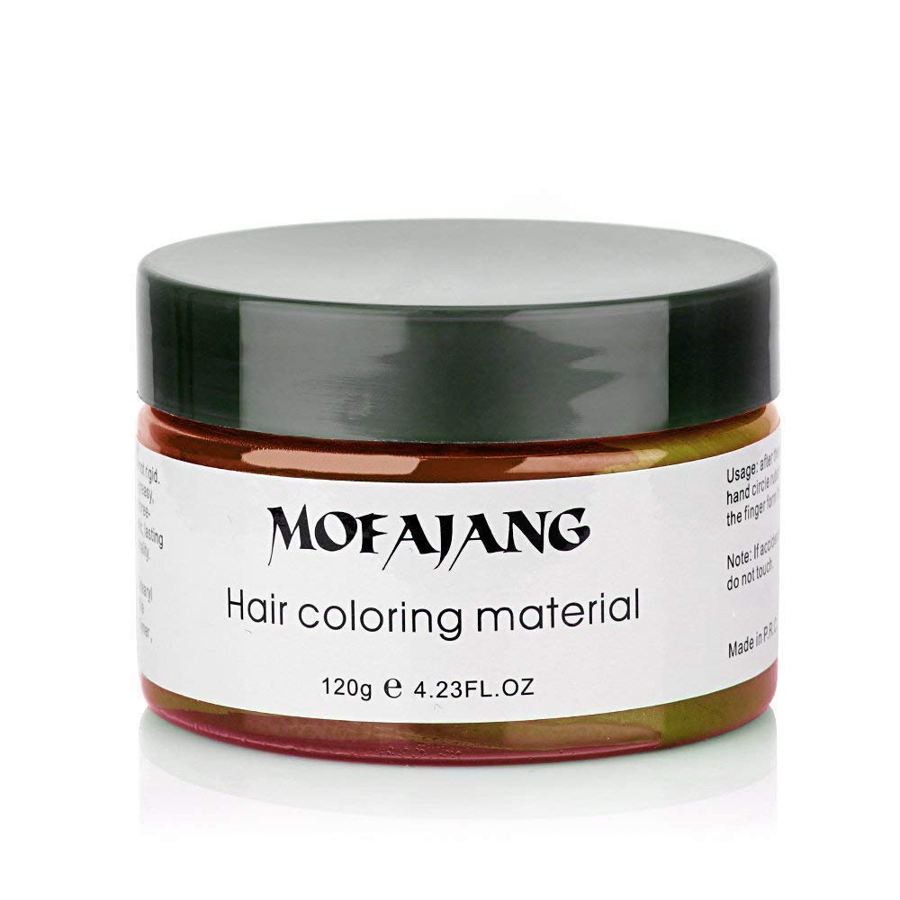 NYKKOLA Hair Wax Color Dye Styling Cream, Orange