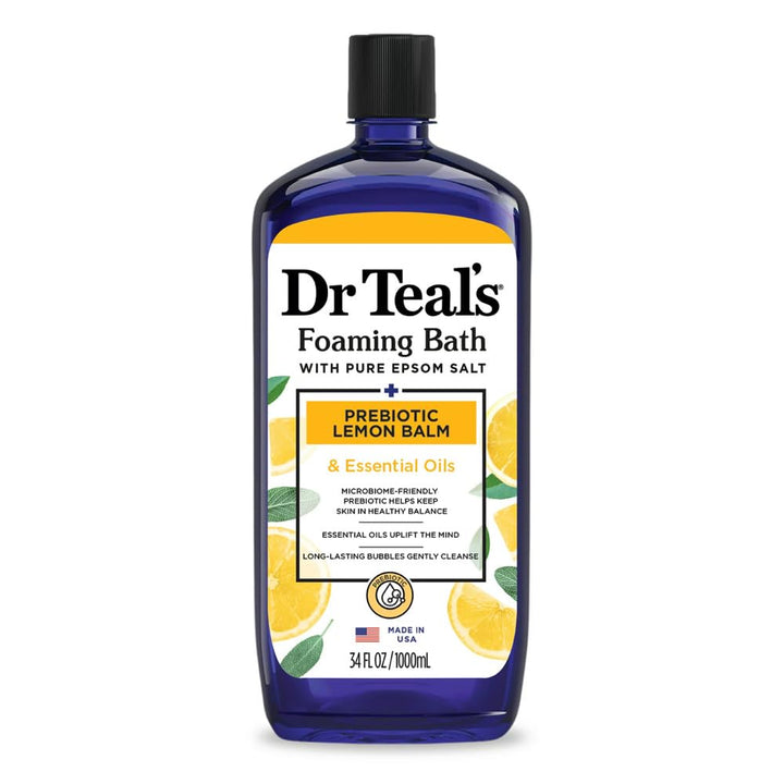 Dr Teal's Foaming Bath, Prebiotic Lemon Balm, 1000 ml