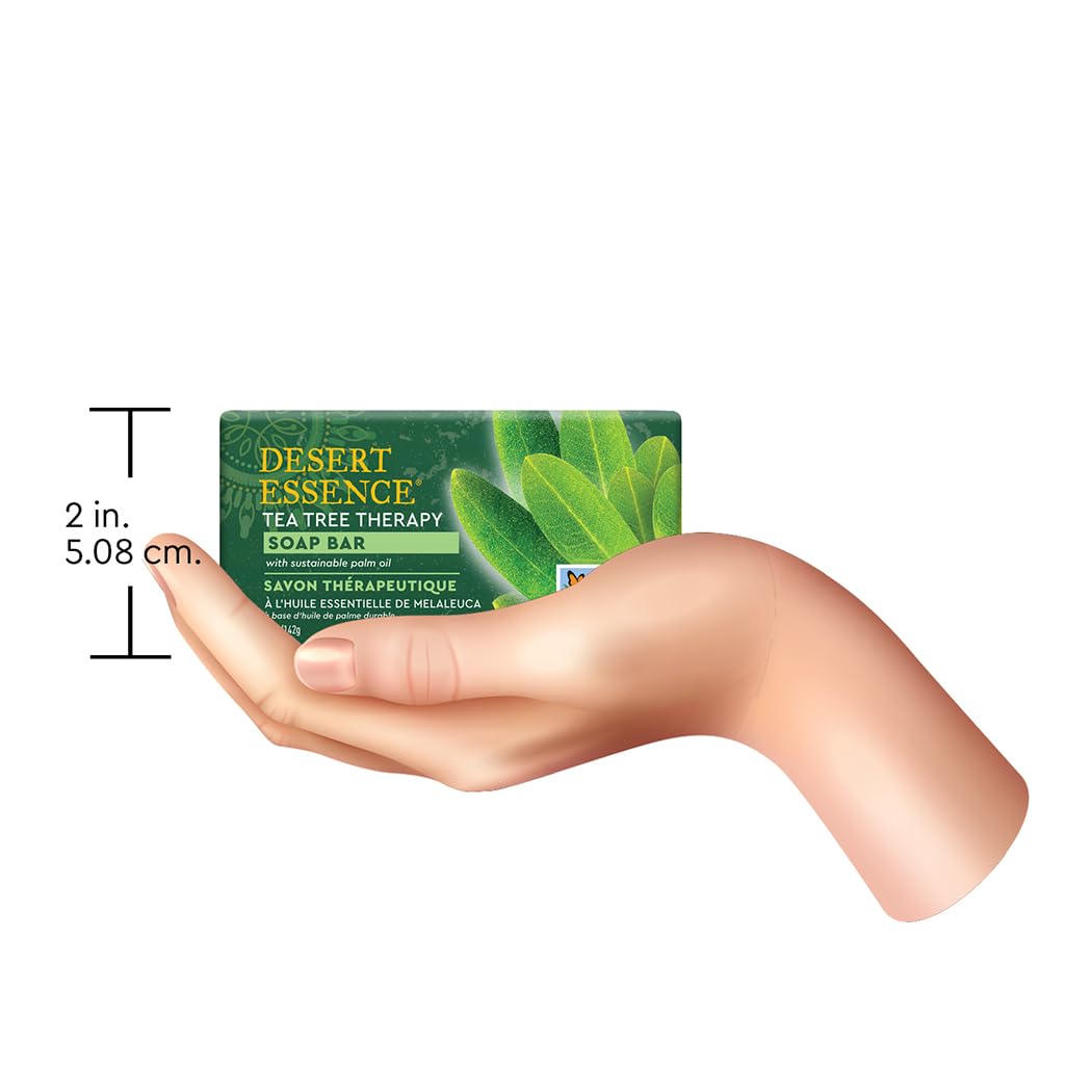 Desert Essence Tea Tree Therapy Cleansing Bar, 142 g