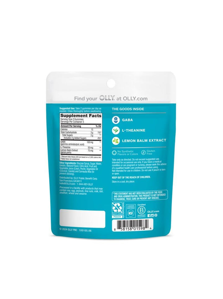 OLLY Goodbye Stress Supplement, Trial Size