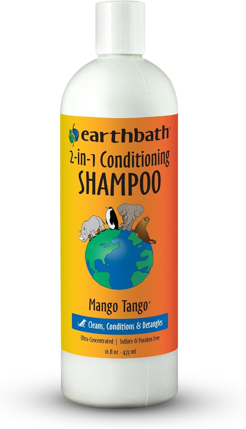 Earthbath Mango Tango 2 in 1 Conditioning Shampoo, 16 fl oz