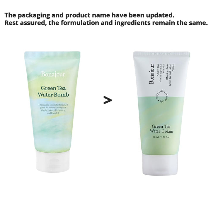 BONAJOUR Green Tea Face Moisturizing Cream, 3.38 fl oz
