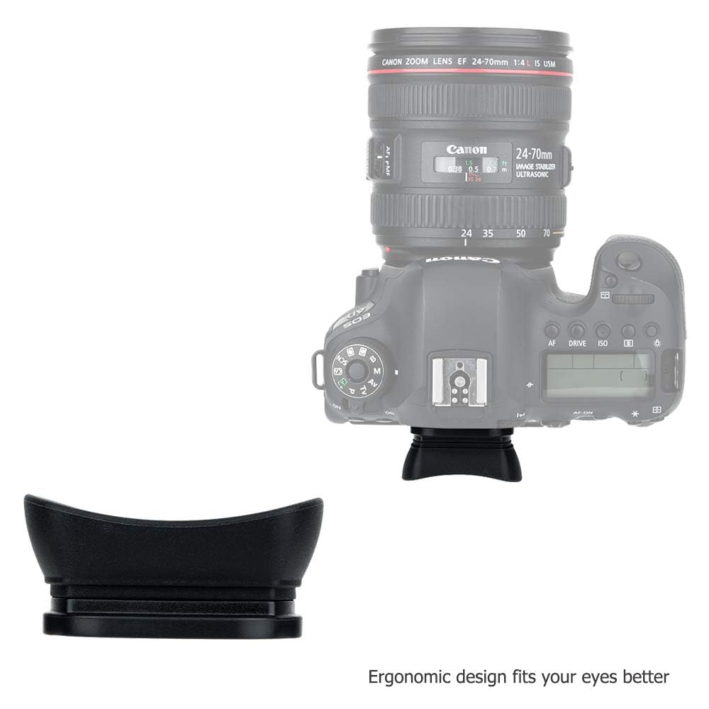 Kiorafoto Soft Silicone Camera Viewfinder Eyecup for Canon EOS