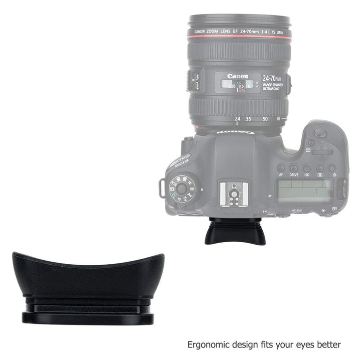 Kiorafoto Soft Silicone Camera Viewfinder Eyecup for Canon EOS