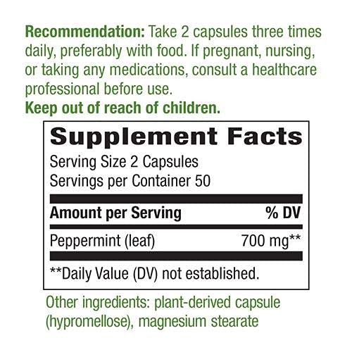 Nature's Way Peppermint Leaf, 100 Count