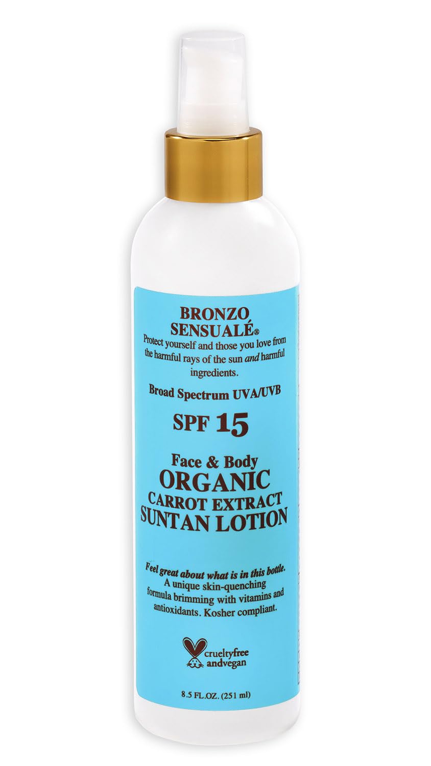 BRONZO SENSUALE Sunscreen Lotion, SPF 15, 250 ml