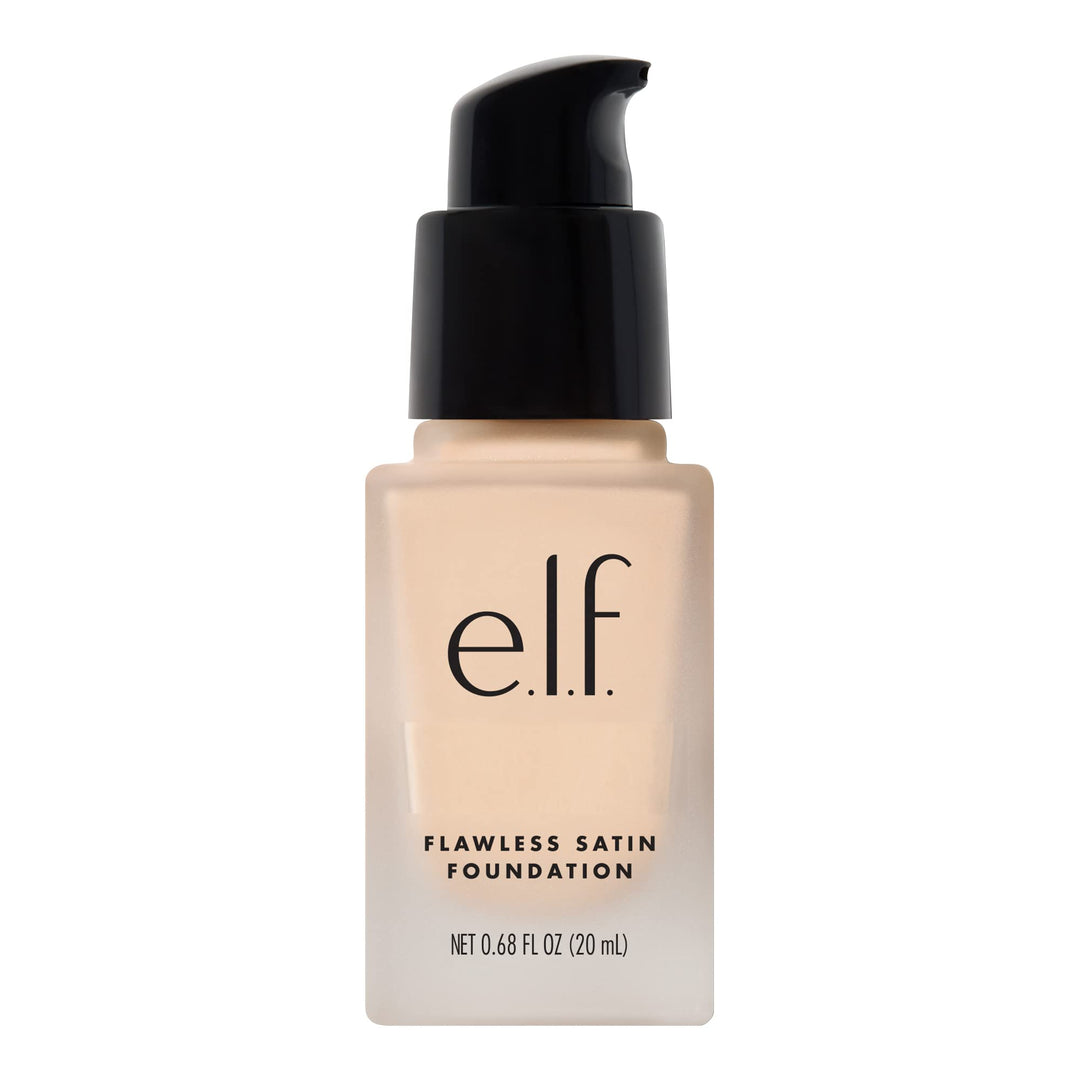 e.l.f. Flawless Satin Foundation, Snow, 0.68 fl oz