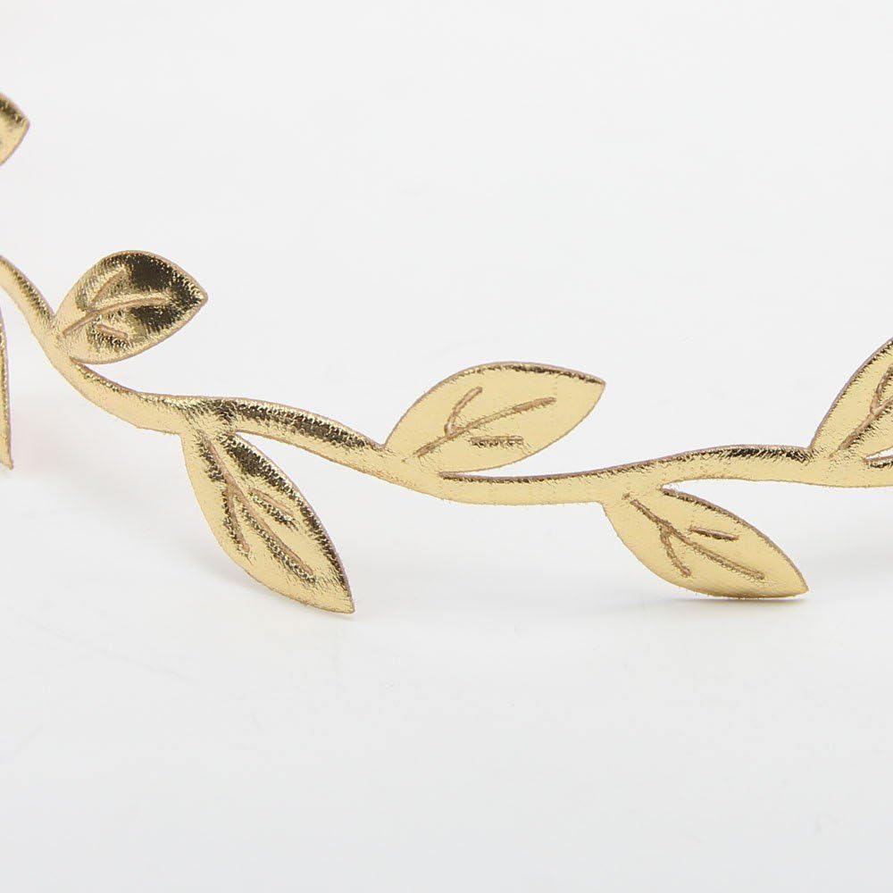 yueton Leaf Headbands, Gold and Silver, 4 Count