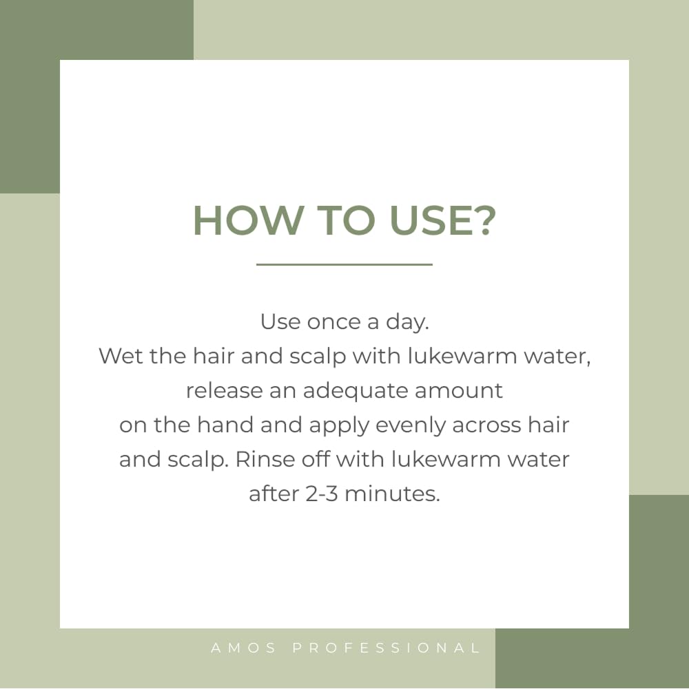 AMOS PROFESSIONAL The Green Tea Moisturizing Hair Mask, 8.45 fl oz