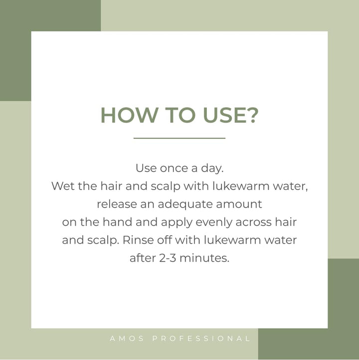 AMOS PROFESSIONAL The Green Tea Moisturizing Hair Mask, 8.45 fl oz