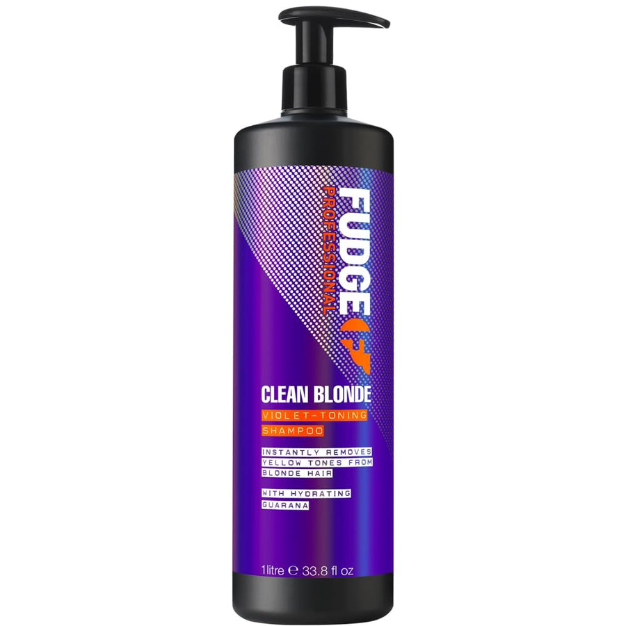 Fudge Clean Blonde Violet-Toning Shampoo, 1000 ml
