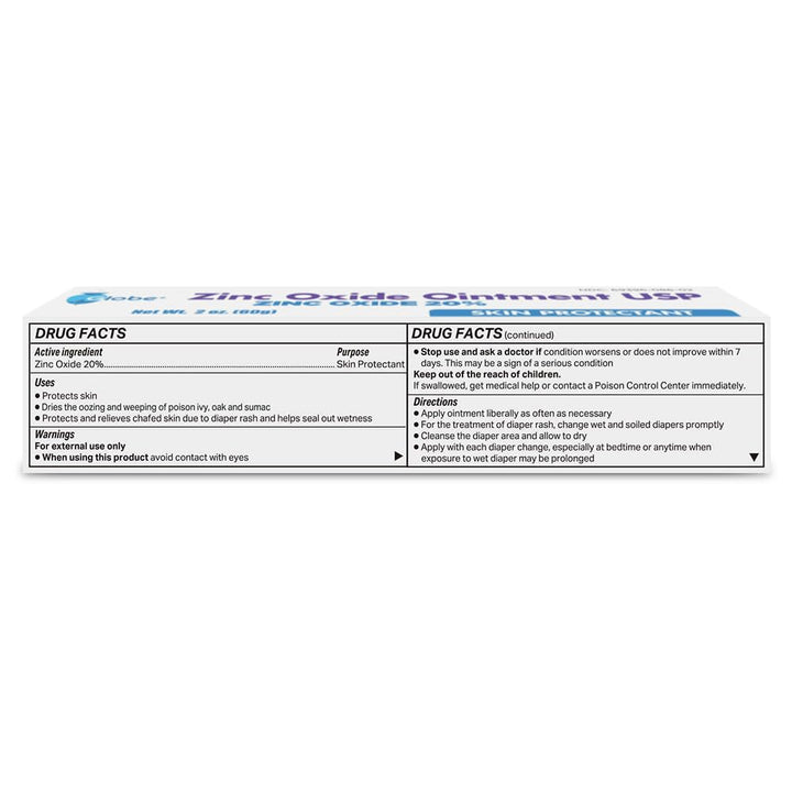 Globe Pharmacy Zinc Oxide Ointment, 20%, 2 oz
