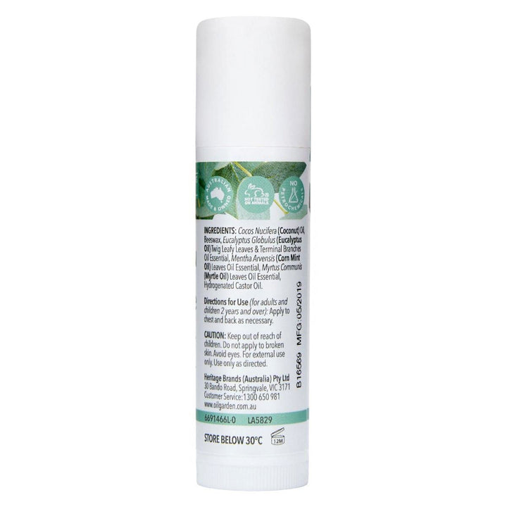 Oil Garden Breathe Easier Chest Rub Stick, 12 g