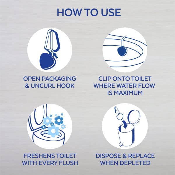Lysol Hygienic Automatic Toilet Bowl Cleaner, Atlantic Fresh, 2 Count