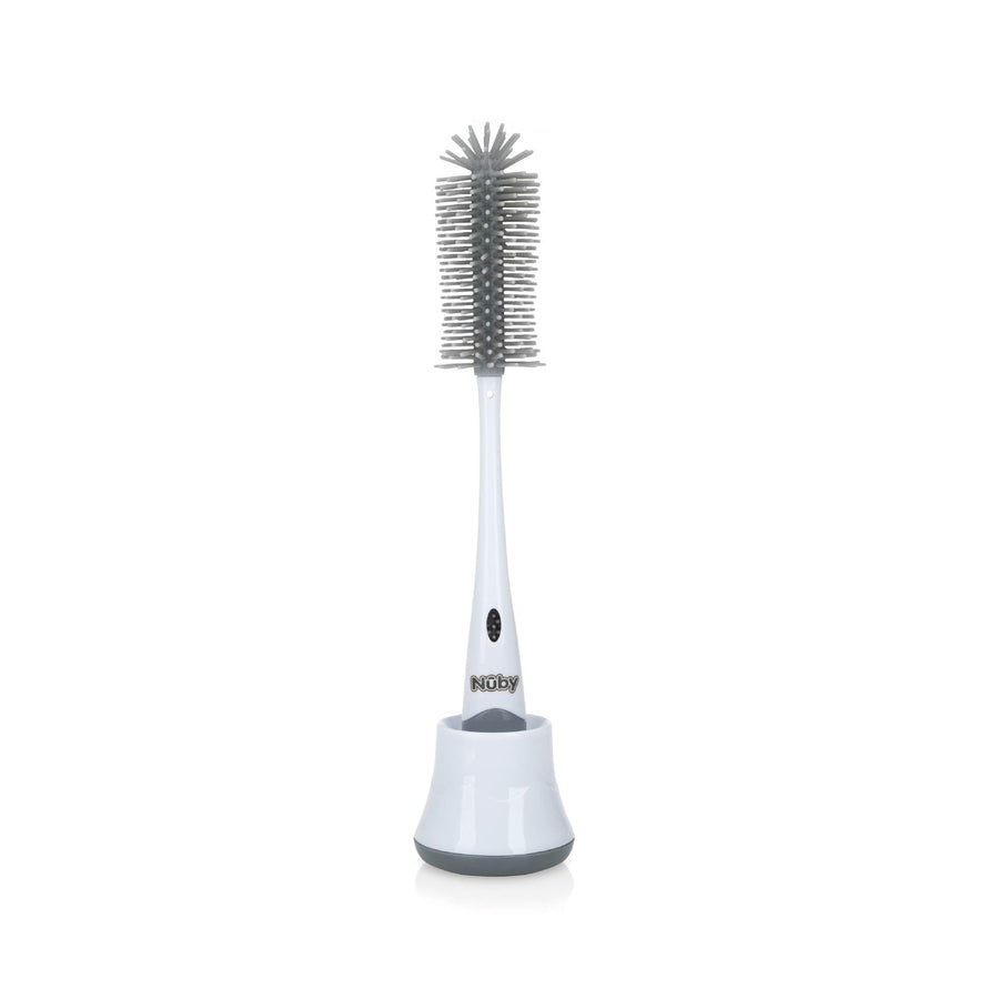 Nuby 2 in 1 Bottle and Teat Cleaning Brush, White