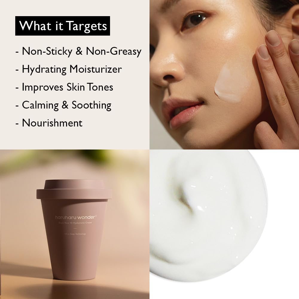 HARUHARU Black Rice 10 Hyaluronic Cream, 90 ml