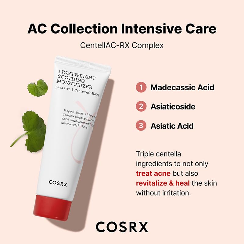 COSRX AC Collection Lightweight Soothing Moisturizer, 80 ml