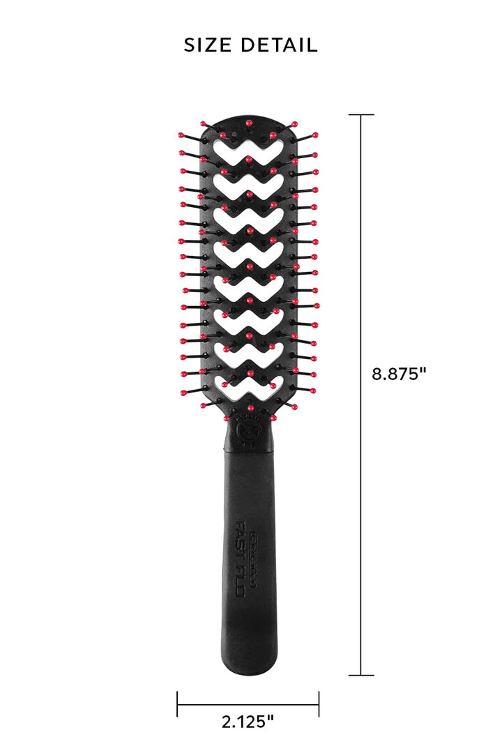 Cricket Static Free Fast Flo Color Vent Hair Brush, The Alibi Pink