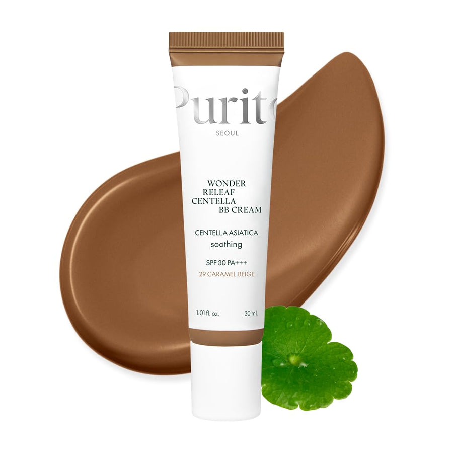 PURITO Wonder Releaf Centella BB Cream, Caramel Beige, 30 ml
