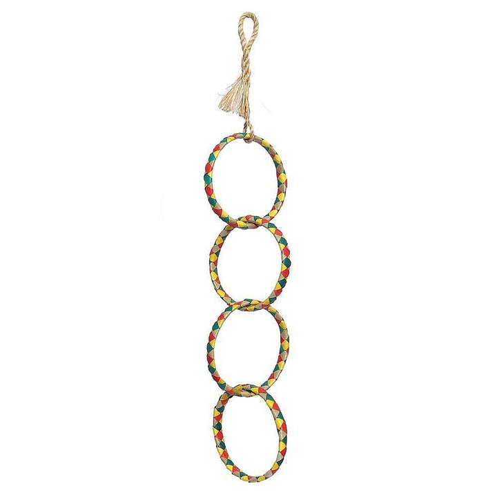 Planet Pleasures 4 Ring Chain Bird Toy, Small, 17 in