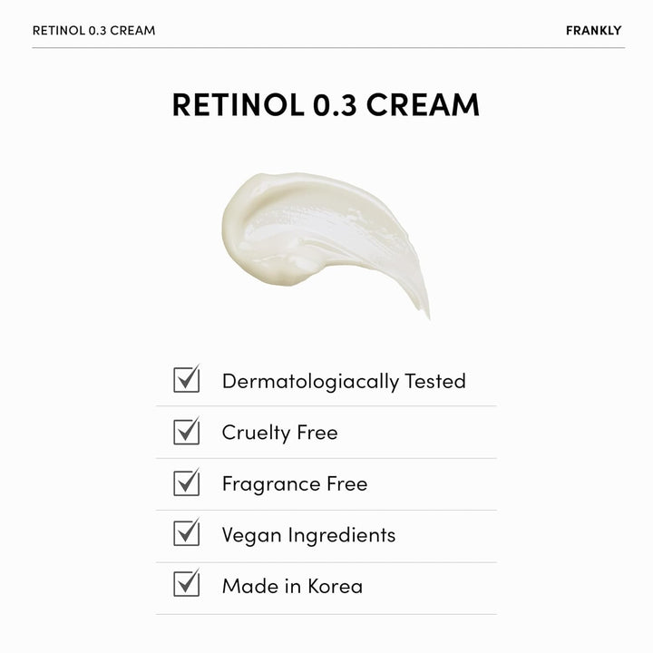 FRANKLY Retinol 0.3% Cream, 0.7 oz