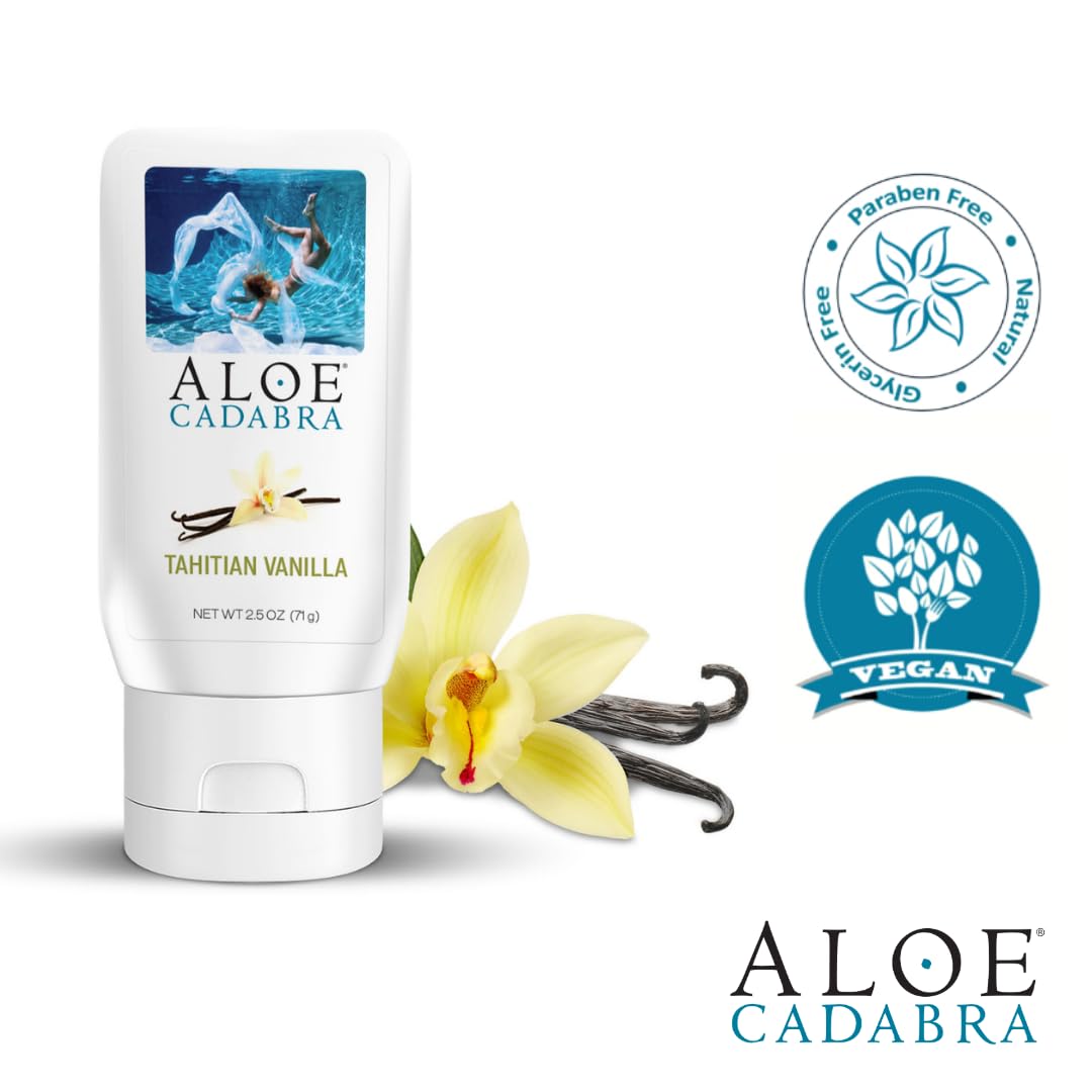 Aloe Cadabra Organic Water Based Lube, Tahitian Vanilla, 2.5 fl oz