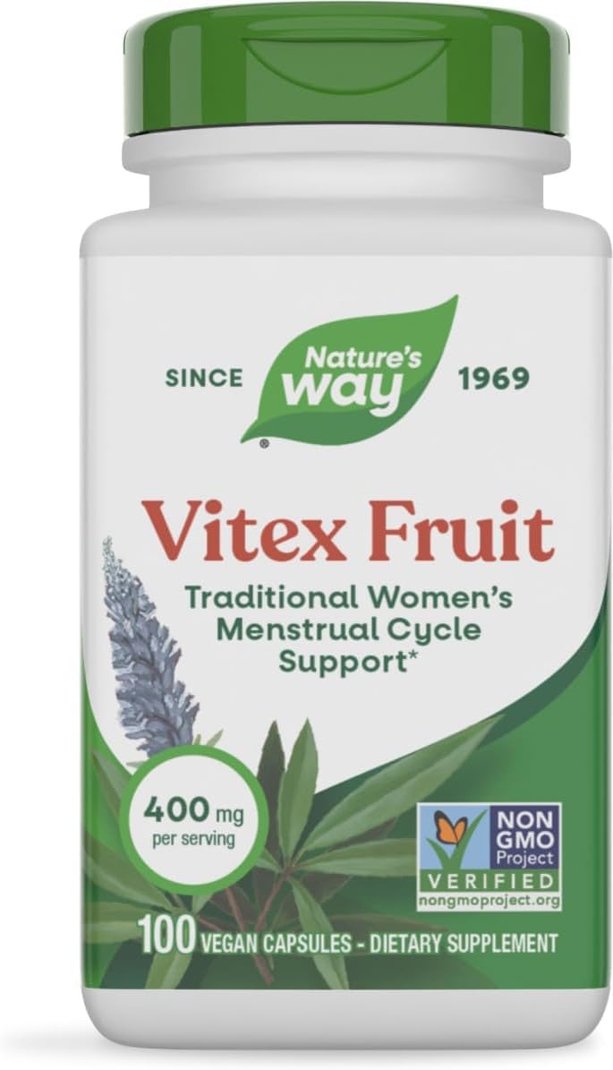 Nature's Way Vitex Fruit, 400 mg, 100 Count