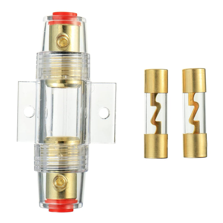BOJACK Inline AGU Fuse Holder And Glass Fuse, 100A, 1 Count