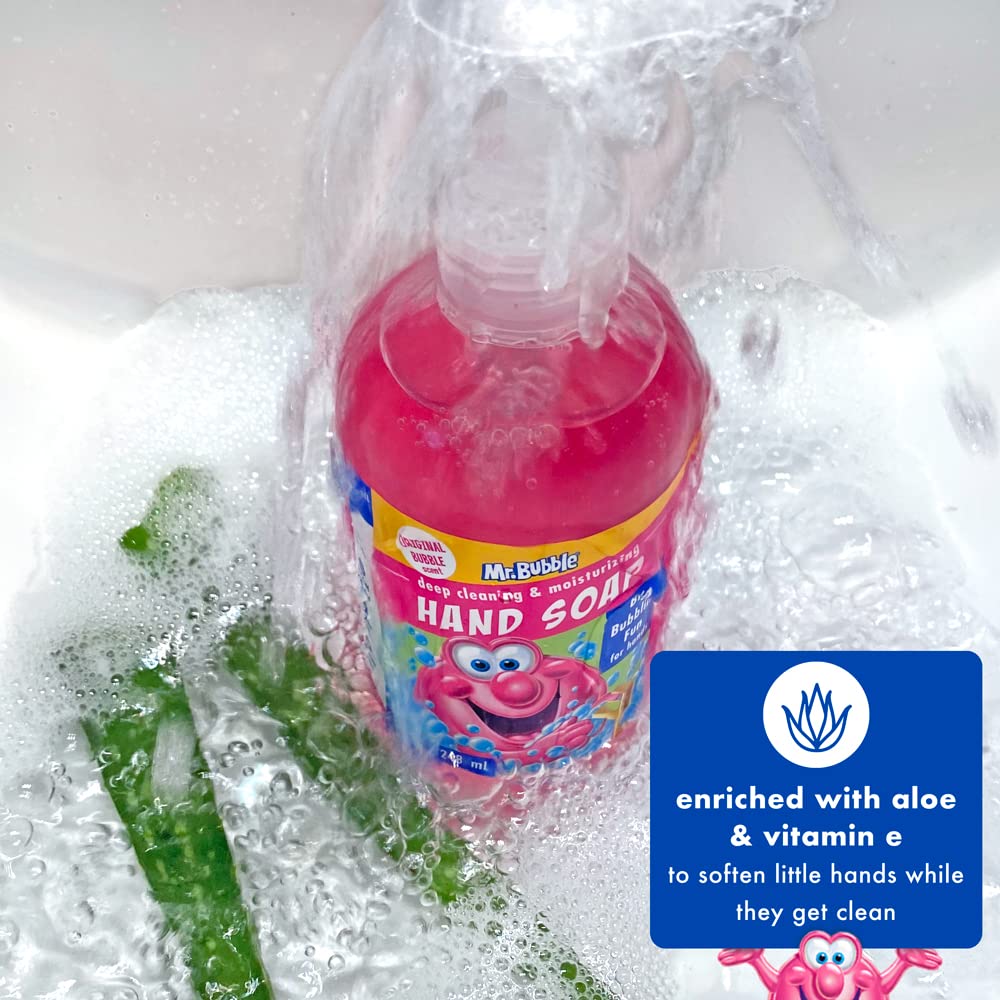 Mr. Bubble Kids Moisturizing Hand Soap, Original Bubble, 8.4 fl oz, Pack of 3