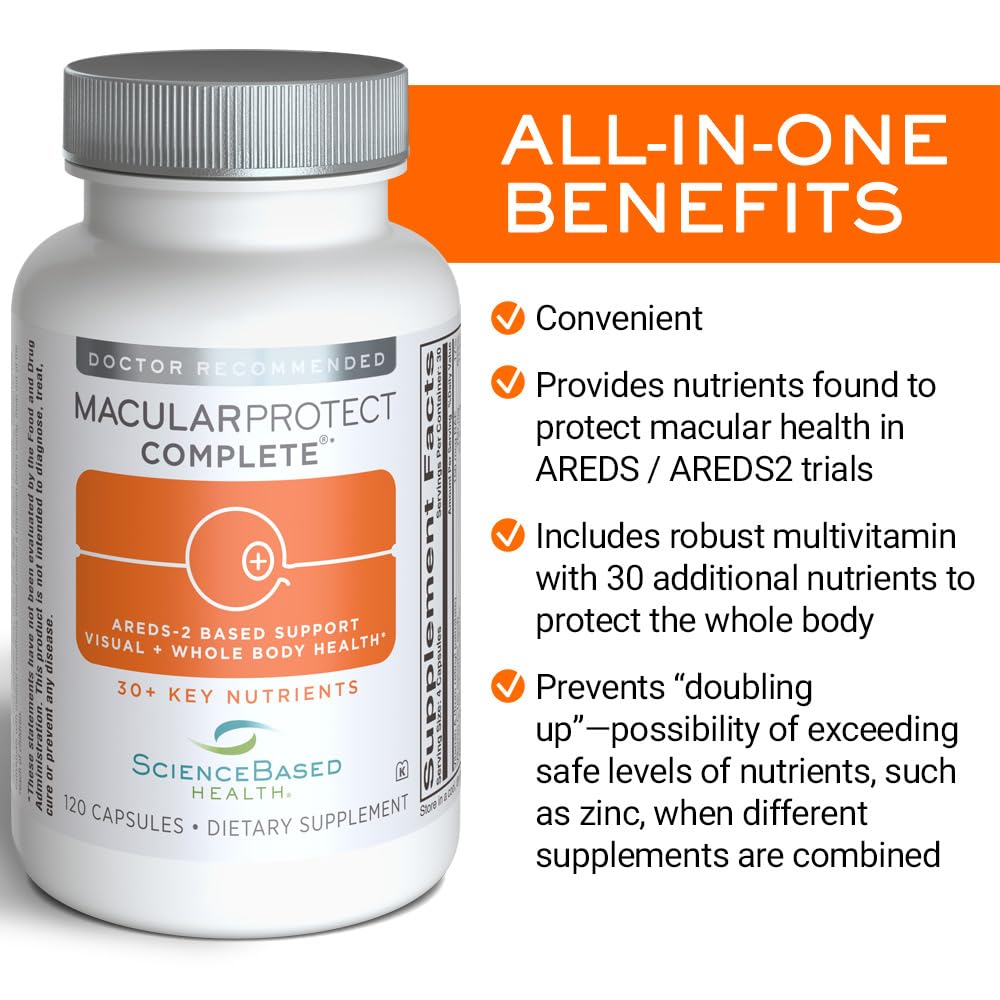 ScienceBased Health MacularProtect Complete AREDS 2 + Multivitamin, 120 Count