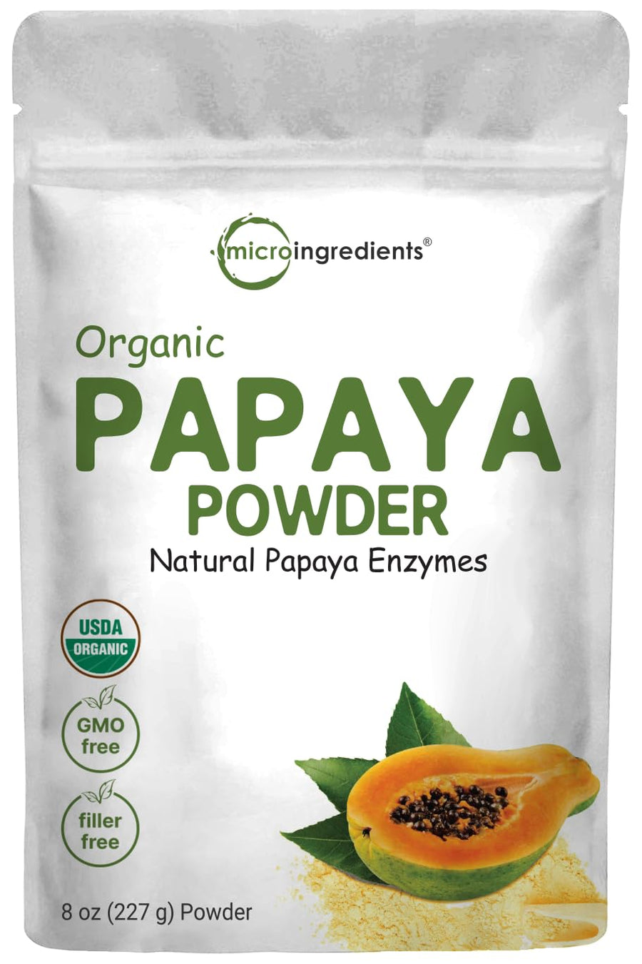 Micro Ingredients Organic Papaya Fruit Powder, Freeze Dried, 8 oz
