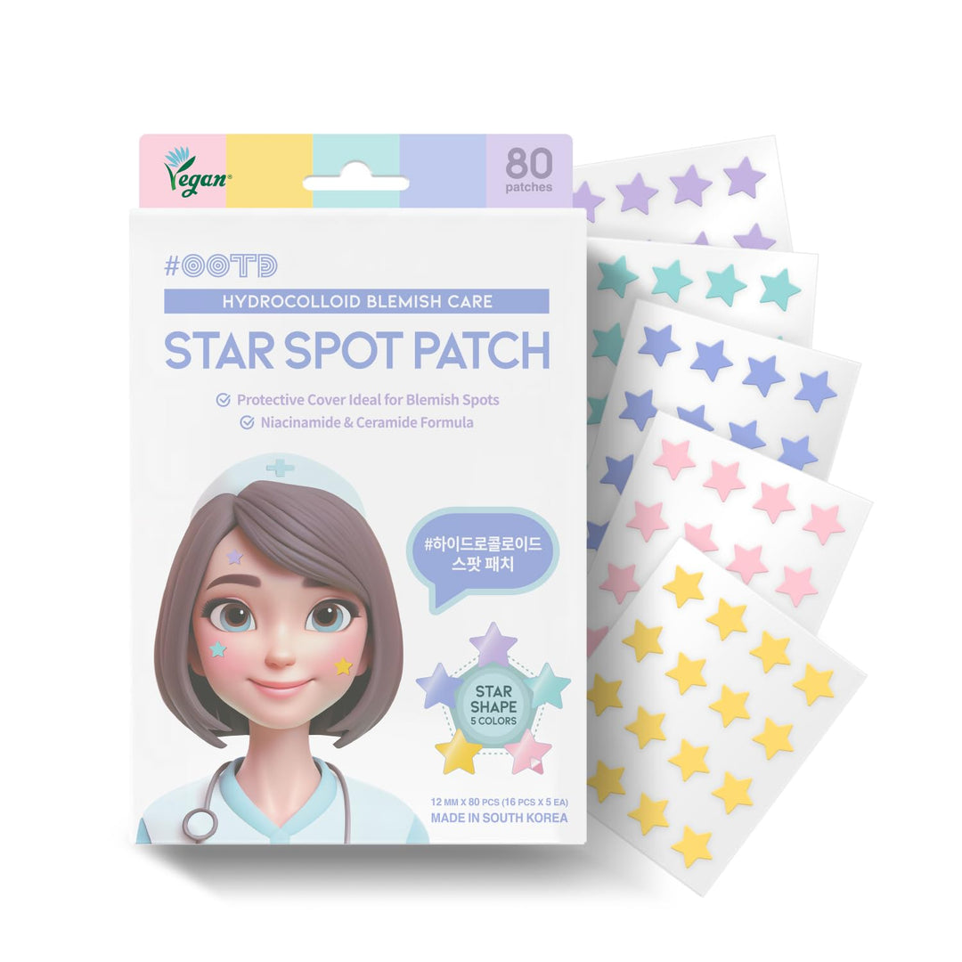 #OOTD Pastel Star Pimple Patches, 80 Count