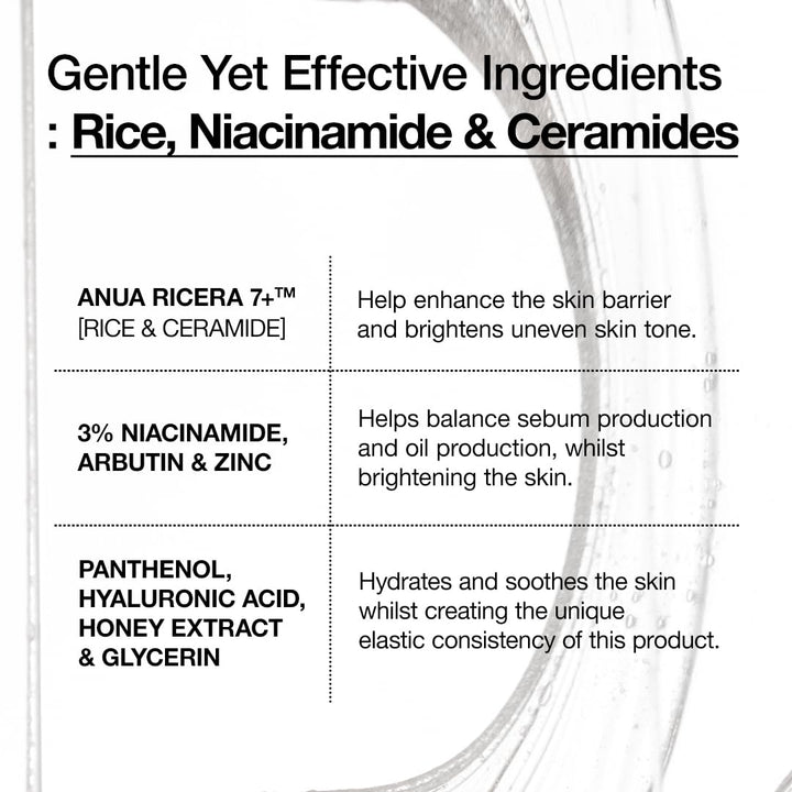 Anua Rice Ceramide 7 Hydrating Barrier Serum, 1.69 fl oz