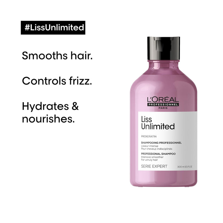 L'Oréal Professionnel Paris Liss Unlimited Smoothing Shampoo, 300 ml