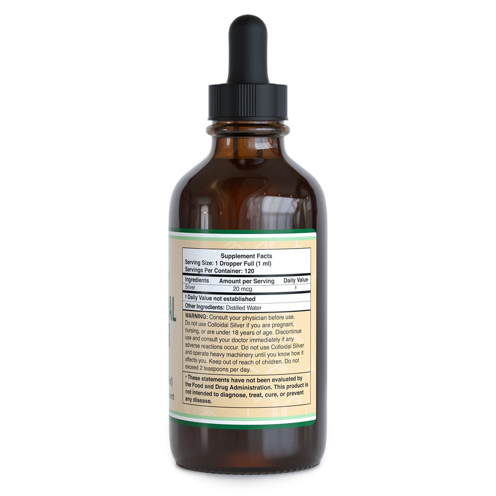 Double Wood Supplements Colloidal Silver Liquid, 20 PPM, 4 fl oz