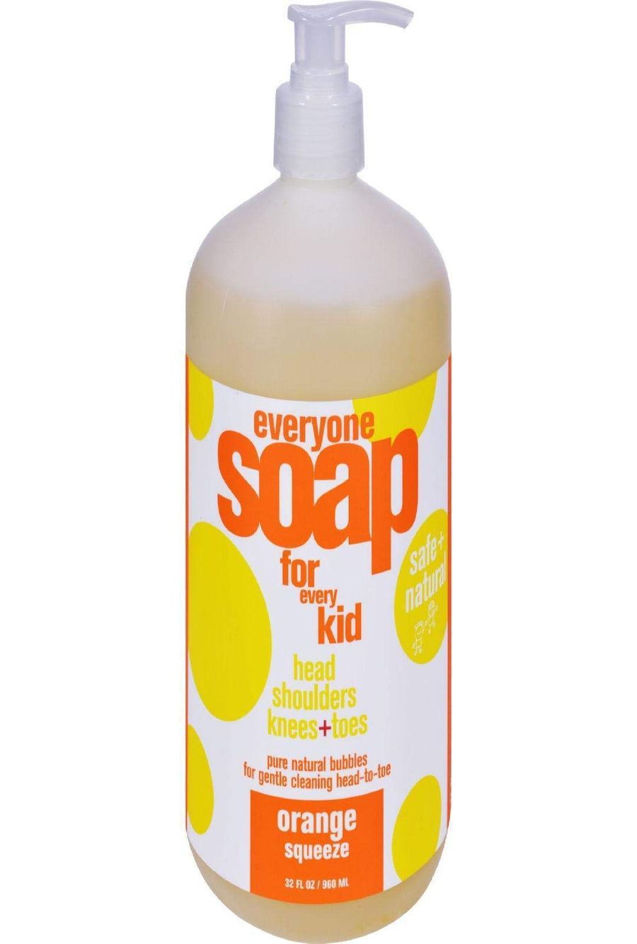 EO Kids Bubble Bath And Shampoo, Orange Squeeze, 32 fl oz