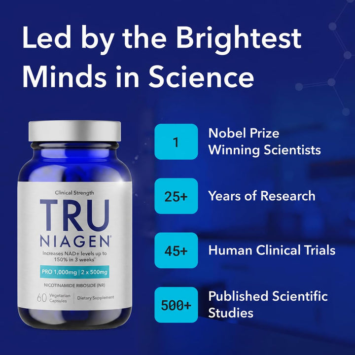 TRU NIAGEN PRO Nad+ Supplement, 1000 mg, 30 Count