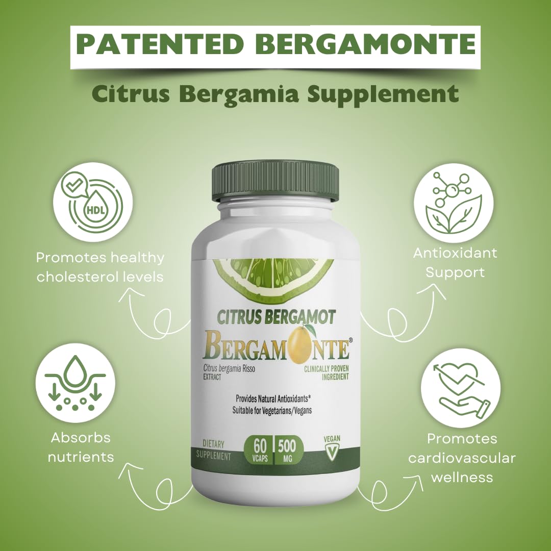 Logic Nutra Citrus Bergamot Supplement, 1,000 mg, 60 Count