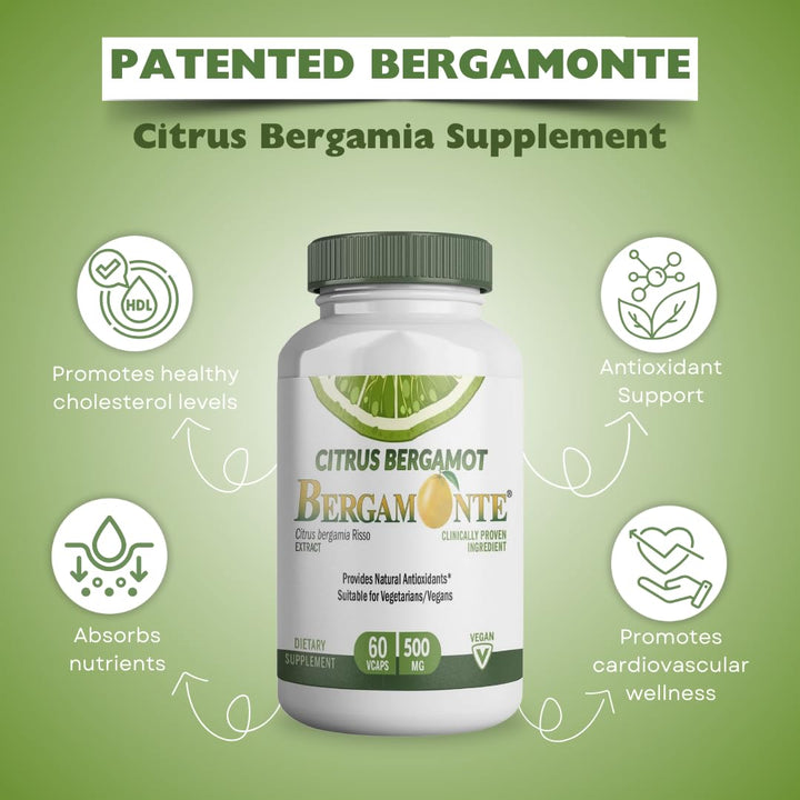 Logic Nutra Citrus Bergamot Supplement, 1,000 mg, 60 Count
