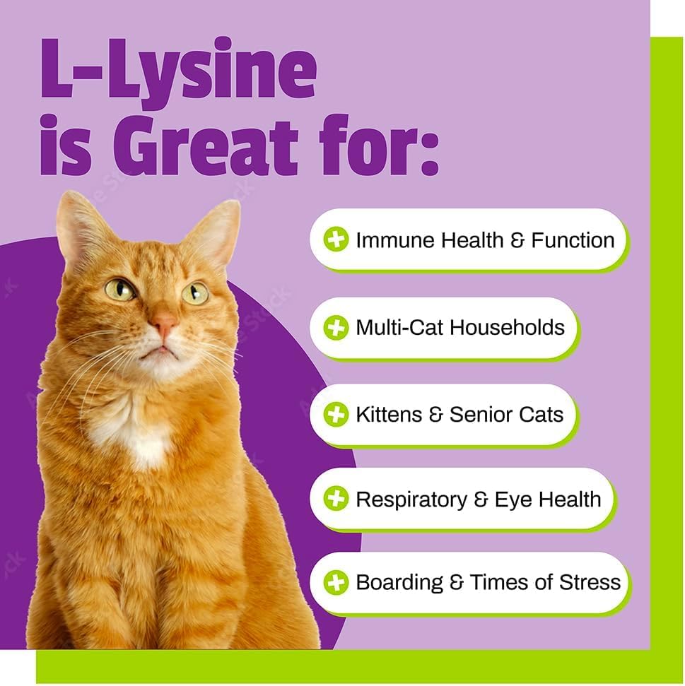 Pet Naturals L-Lysine Chews for Cats, 60 Count