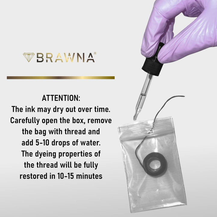 BRAWNA Eyebrow Mapping String, Black, 30 m