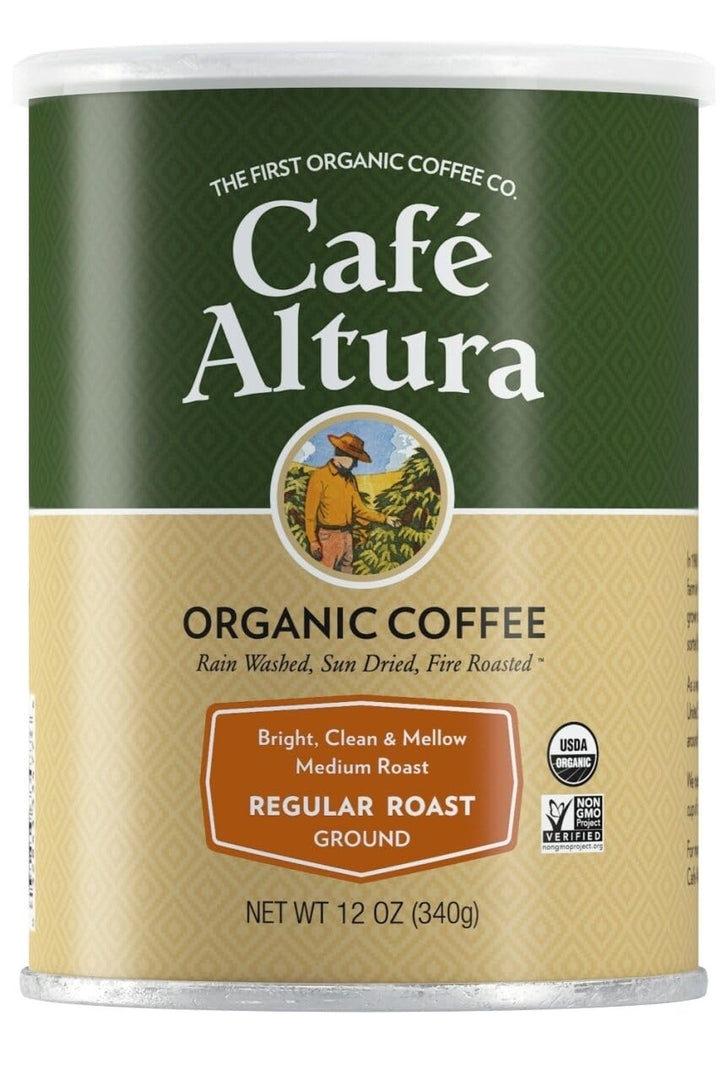 Cafe Altura Ground Organic Coffee, Regular Roast, 12 oz