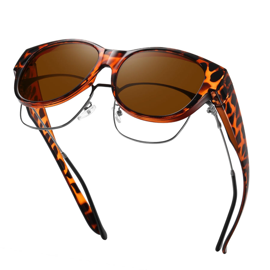 GEGURI Fit Over Glasses Sunglasses, Round, Oversized