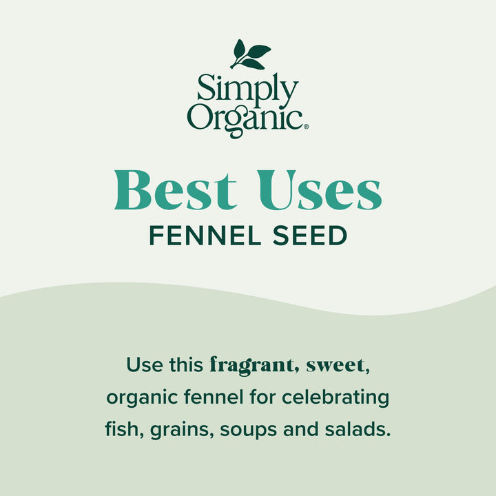 Simply Organic Fennel Seed, 1.9 oz