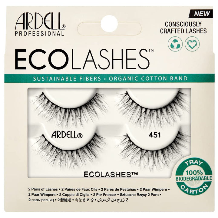 Ardell Eco Lashes 451 False Eyelashes, 2 Pairs